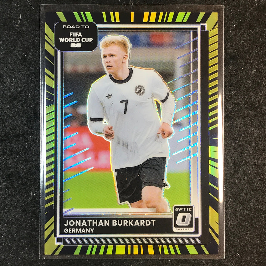 2025-26 Donruss Road to World Cup JONATHAN BURKARDT Optic Electricity 38/75 #44