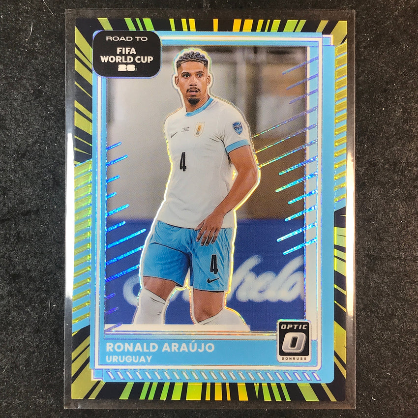 2025-26 Donruss Road to FIFA World Cup RONALD ARAUJO Optic Electricity 8/75 #51