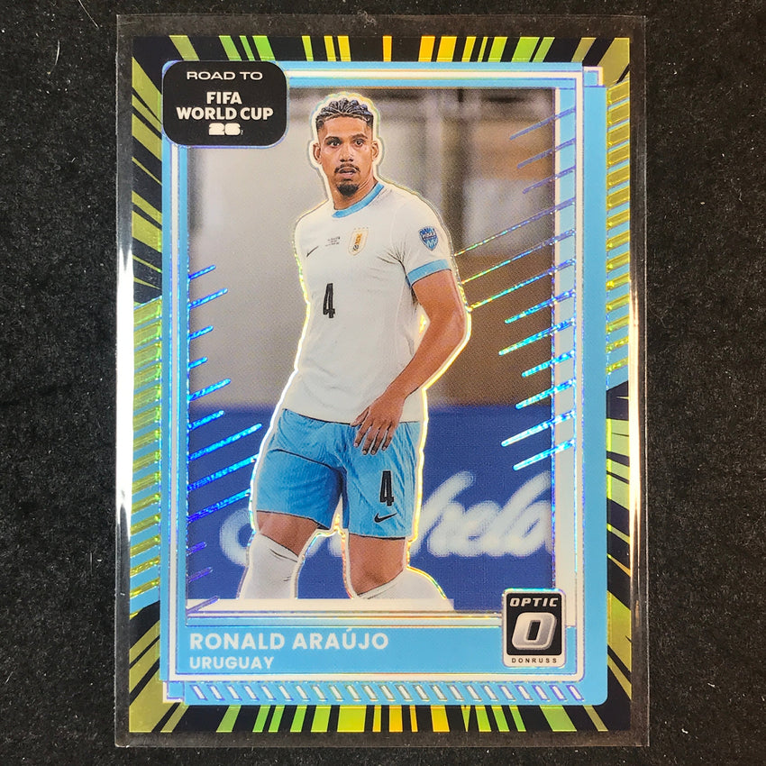 2025-26 Donruss Road to FIFA World Cup RONALD ARAUJO Optic Electricity 22/75 #51
