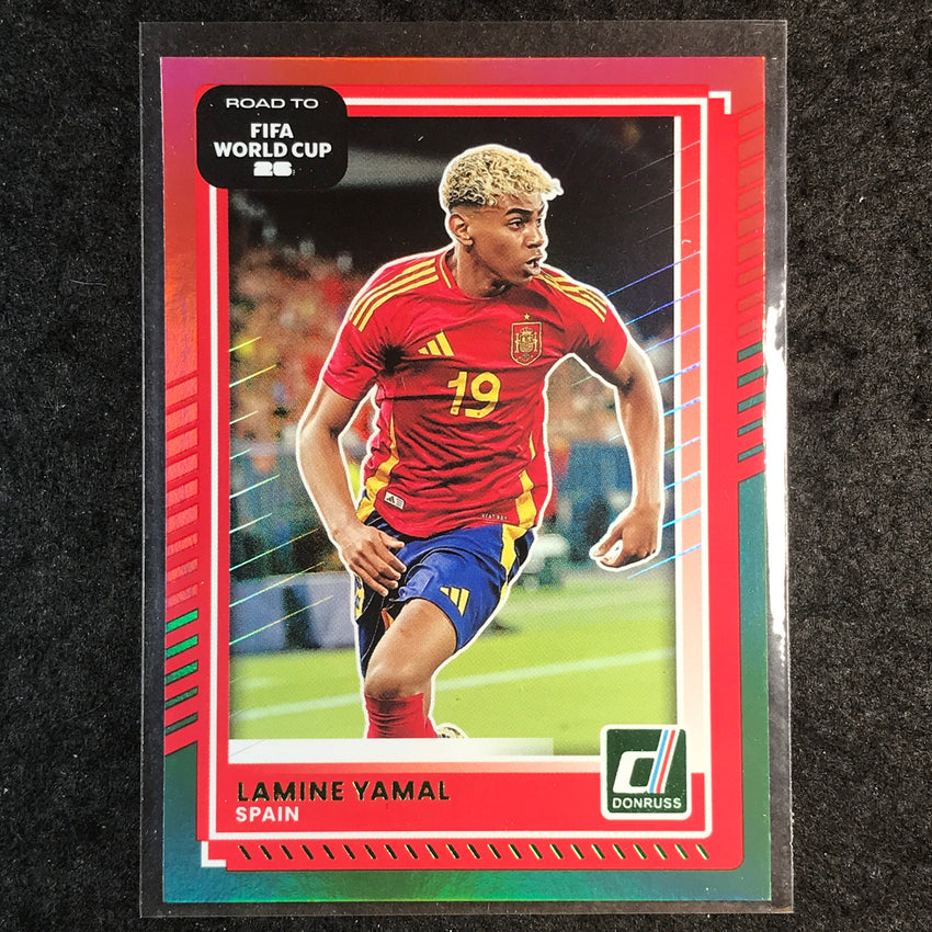 2025-26 Donruss Road to FIFA World Cup LAMINE YAMAL Base Red and Green #10
