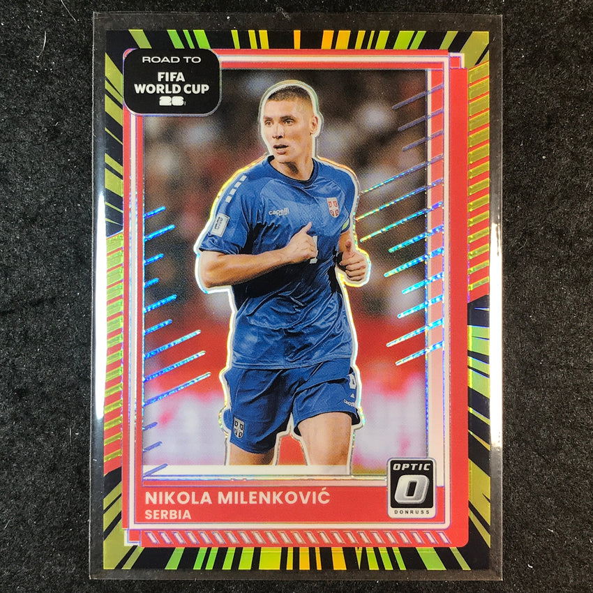 2025-26 Donruss Road to World Cup NIKOLA MILENKOVIC Optic Electricity 64/75 #56