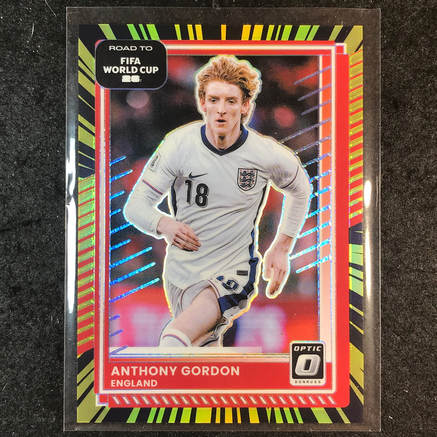 2025-26 Donruss Road to FIFA World Cup ANTHONY GORDON Optic Electricity 4/75 #67