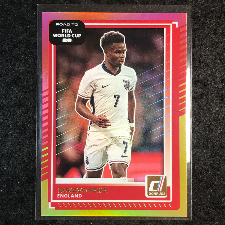 2025-26 Donruss Road to FIFA World Cup BUKAYO SAKA Base Red and Green #65
