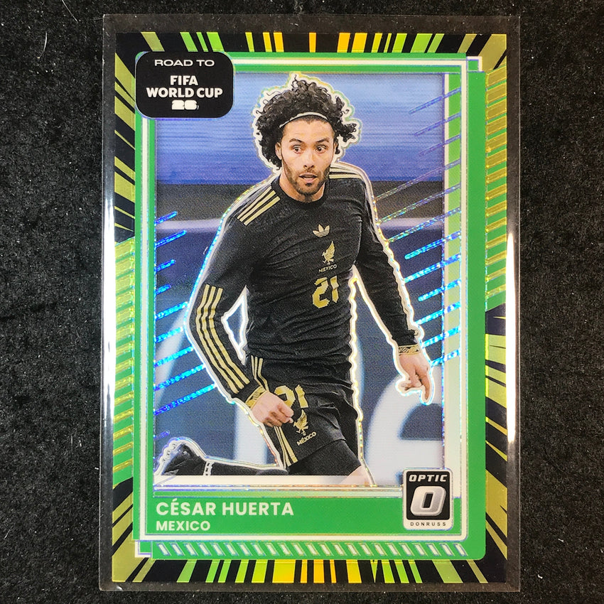 2025-26 Donruss Road to FIFA World Cup CESAR HUERTA Optic Electricity 59/75 #77