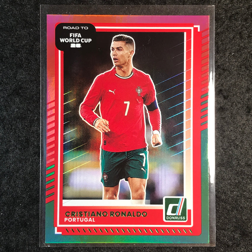 2025-26 Donruss Road to FIFA World Cup CRISTIANO RONALDO Base Red and Green #91