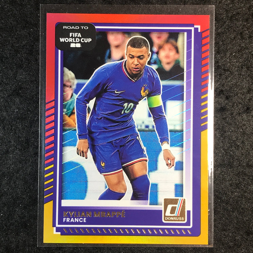2025-26 Donruss Road to FIFA World Cup KYLIAN MBAPPE Base Red and Green #145