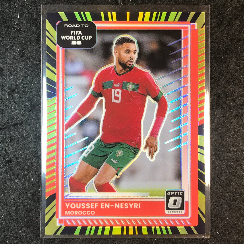 2025-26 Donruss Road to World Cup YOUSSEF EN-NESYRI Optic Electricity 37/75 #100