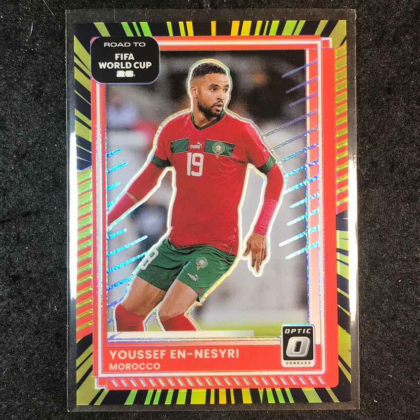 2025-26 Donruss Road to World Cup YOUSSEF EN-NESYRI Optic Electricity 71/75 #100