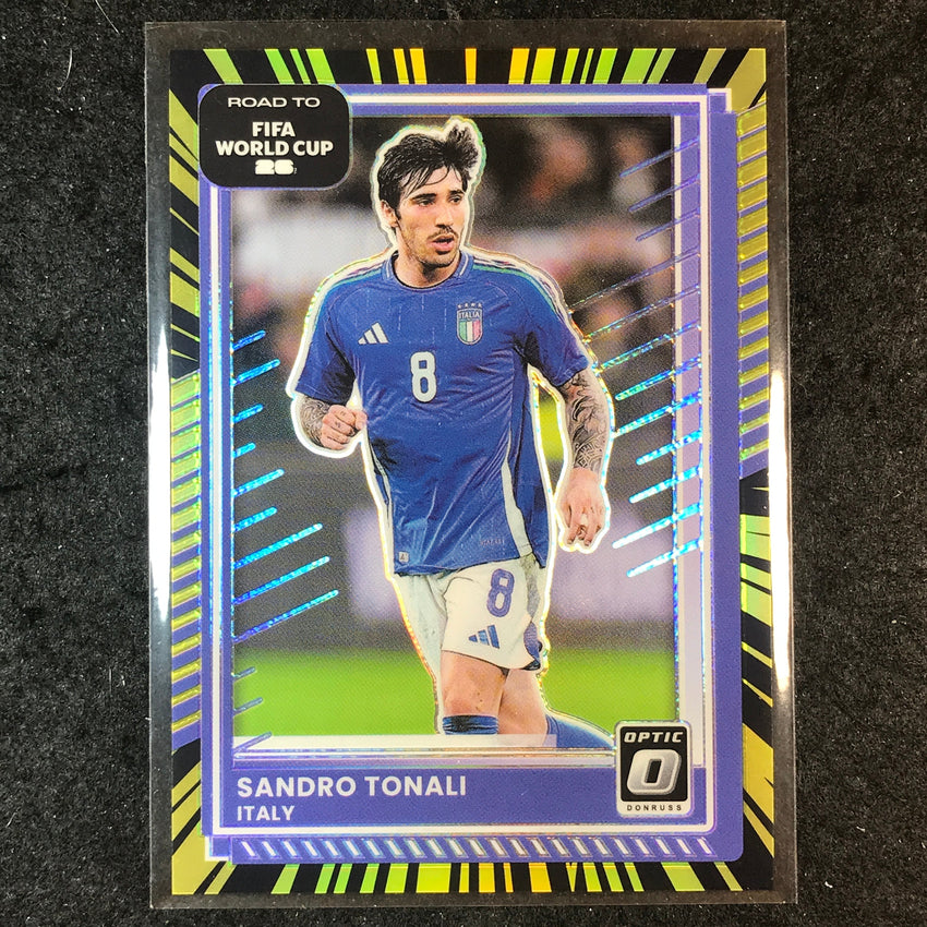 2025-26 Donruss Road to World Cup SANDRO TONALI Optic Electricity 26/75 #110