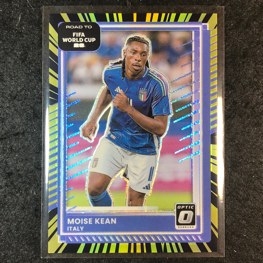 2025-26 Donruss Road to FIFA World Cup MOISE KEAN Optic Electricity 47/75 #111