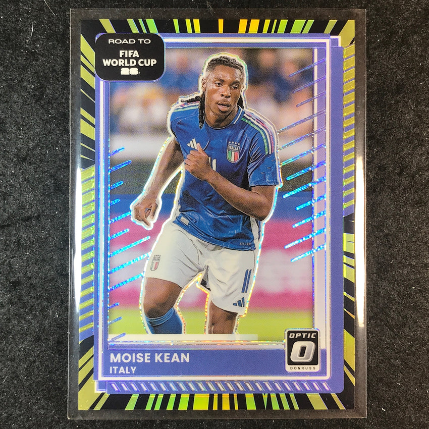 2025-26 Donruss Road to FIFA World Cup MOISE KEAN Optic Electricity 62/75 #111