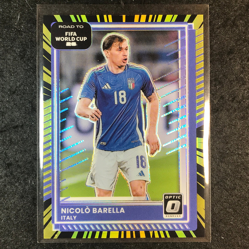2025-26 Donruss Road to World Cup NICOLA BARELLA Optic Electricity 1/75 #114