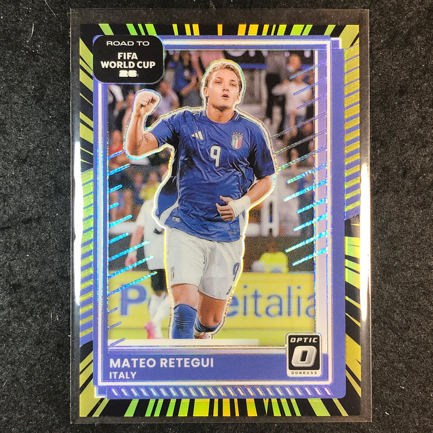 2025-26 Donruss Road to World Cup MATEO RETEGUI Optic Electricity 71/75 #115