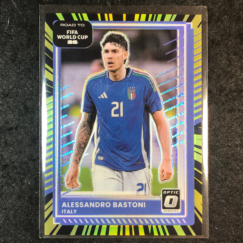 2025-26 Donruss Road to World Cup ALESSANDRO BASTONI Optic Electricity 39/75