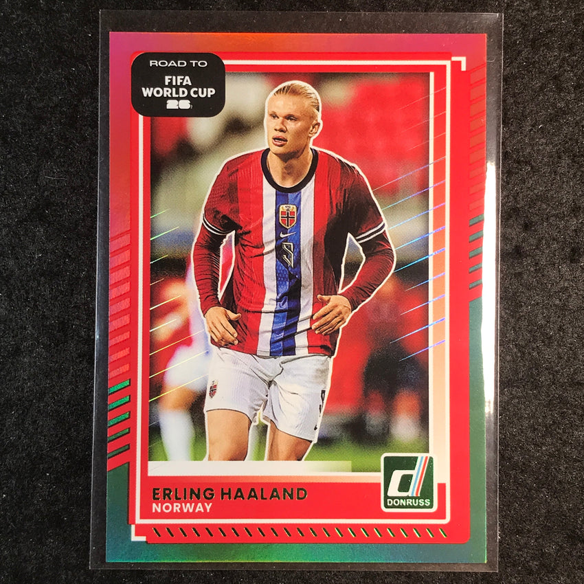 2025-26 Donruss Road to FIFA World Cup ERLING HAALAND Base Red and Green #170