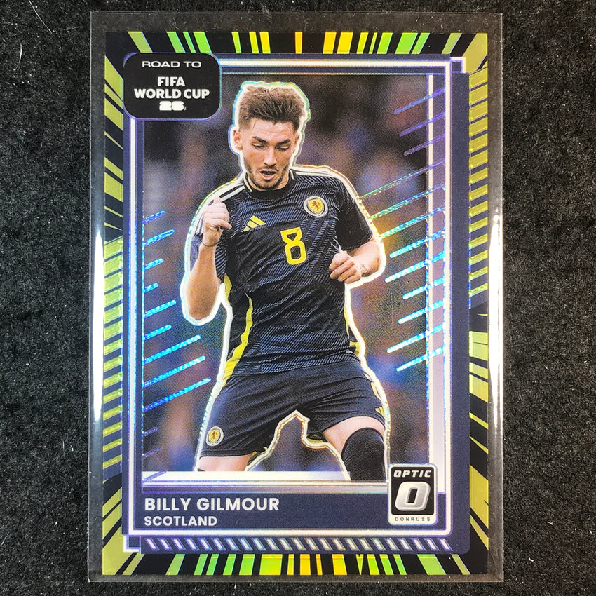 2025-26 Donruss Road to World Cup BILLY GILMOUR Optic Electricity 19/75 #134
