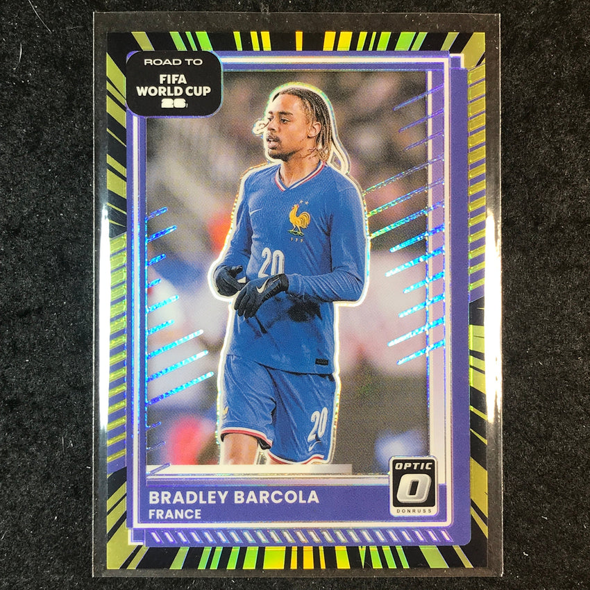 2025-26 Donruss Road to World Cup BRADLEY BARCOLA Optic Electricity 42/75 #135