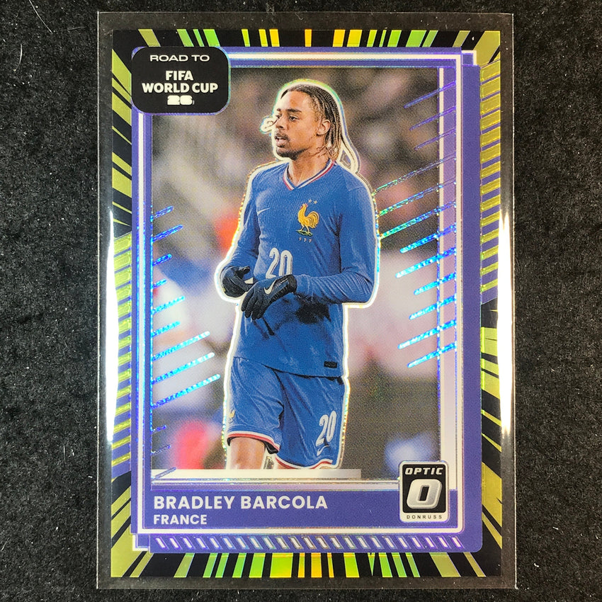2025-26 Donruss Road to World Cup BRADLEY BARCOLA Optic Electricity 75/75 #135