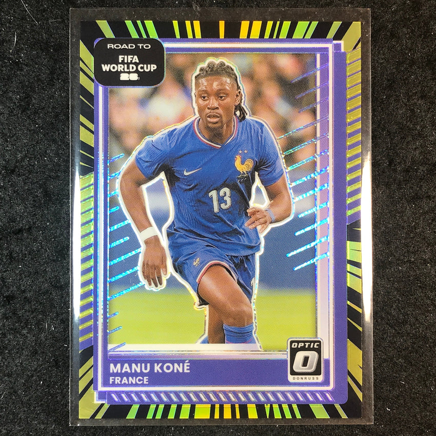 2025-26 Donruss Road to FIFA World Cup MANU KONE Optic Electricity 10/75 #136