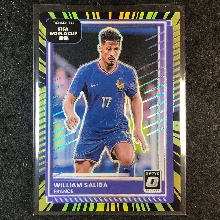 2025-26 Donruss Road to World Cup WILLIAM SALIBA Optic Electricity 8/75 #142