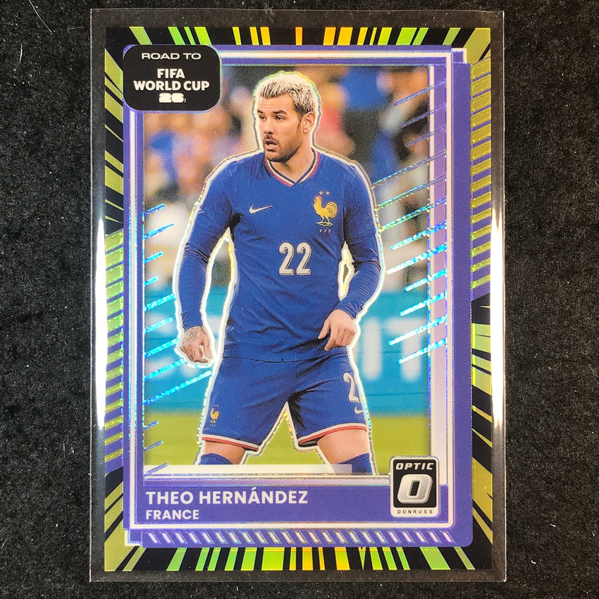 2025-26 Donruss Road to World Cup THEO HERNANDEZ Optic Electricity 51/75 #147
