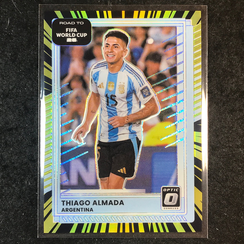2025-26 Donruss Road to World Cup THIAGO ALMADA Optic Electricity 13/75 #155