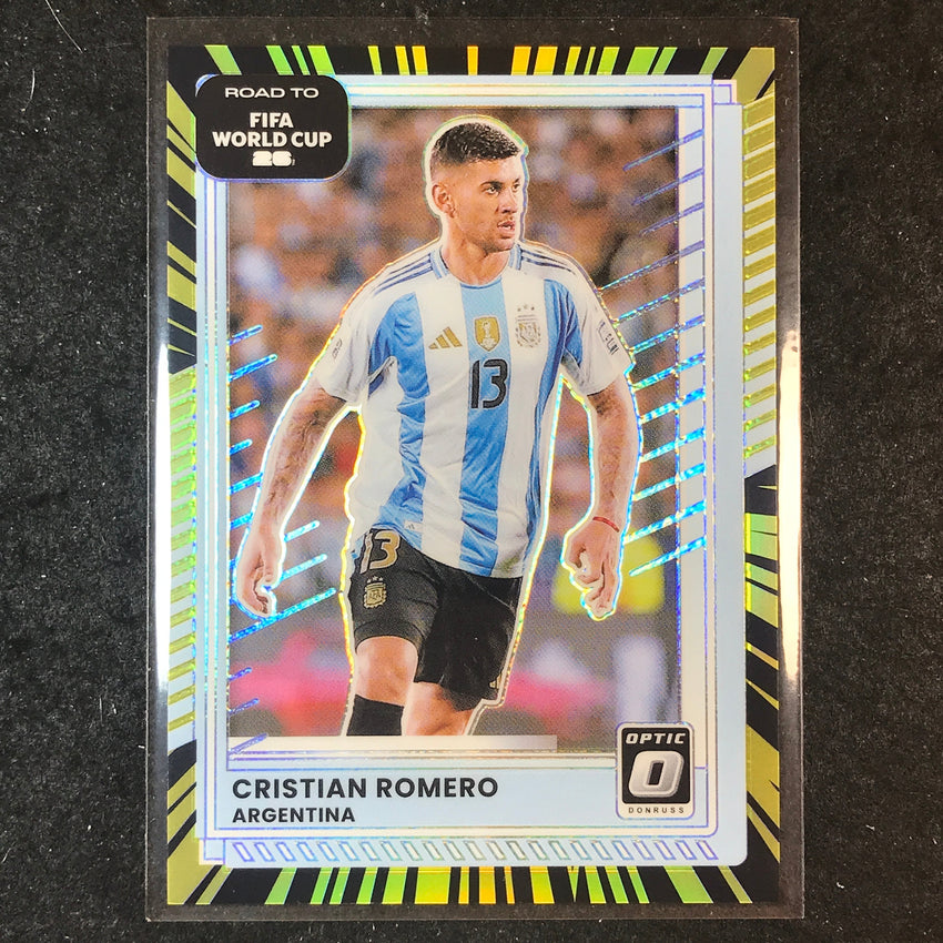 2025-26 Donruss Road to World Cup CRISTIAN ROMERO Optic Electricity 57/75 #162