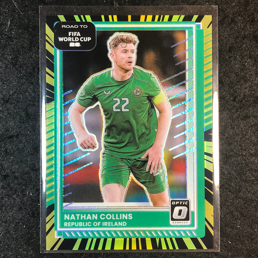 2025-26 Donruss Road to World Cup NATHAN COLLINS Optic Electricity 56/75 #173