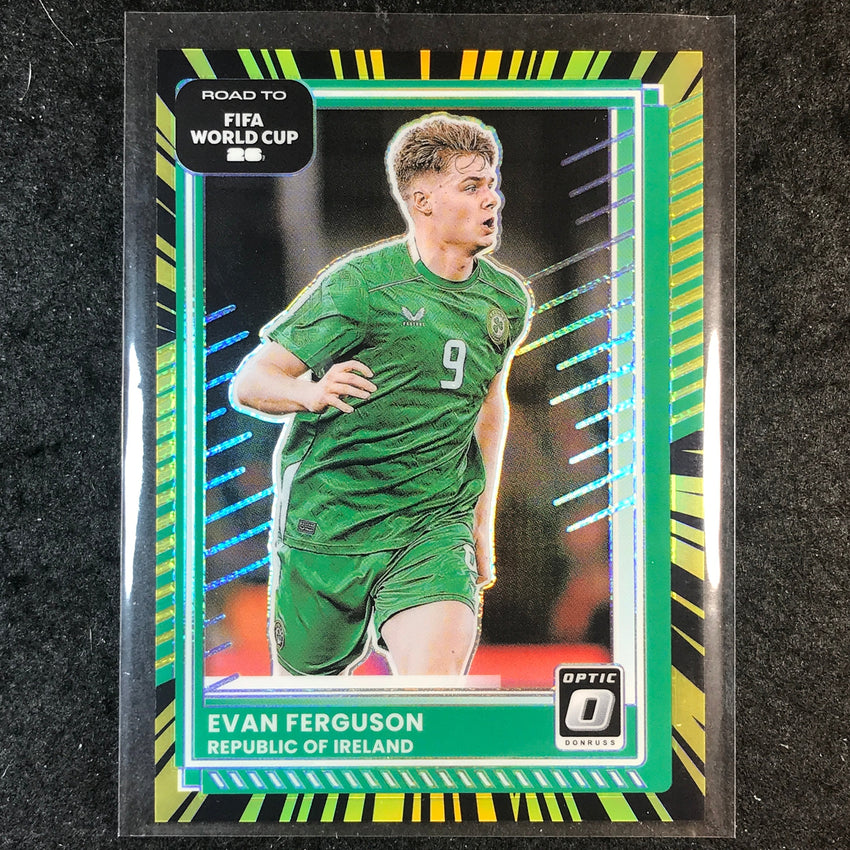 2025-26 Donruss Road to FIFA World Cup EVAN FERGUSON Optic Electricity 7/75 #174