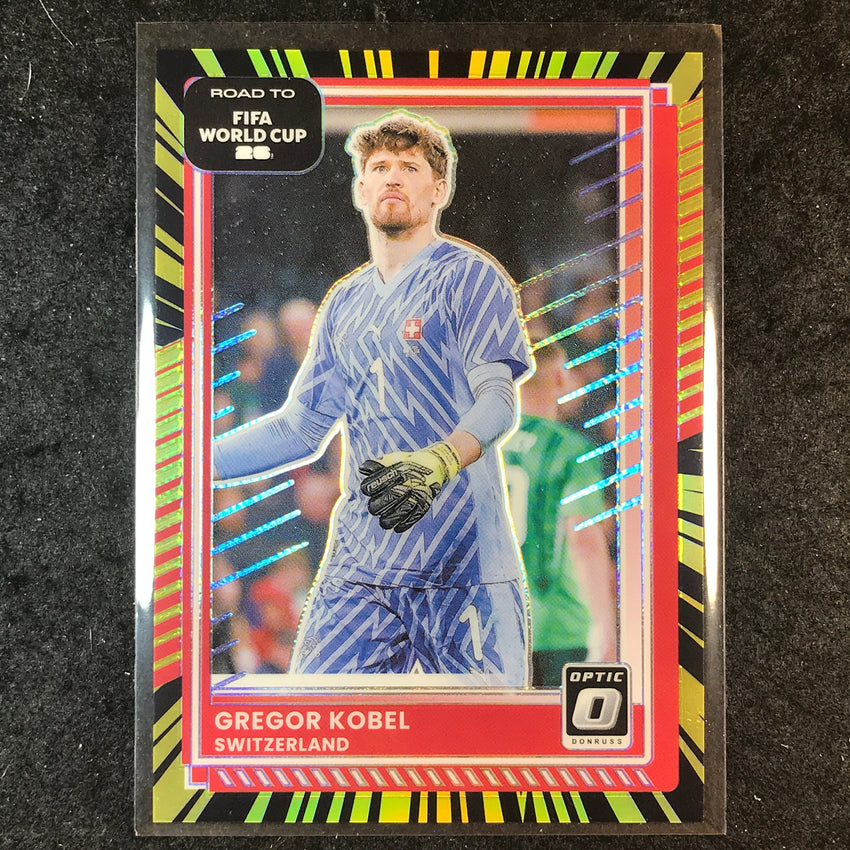 2025-26 Donruss Road to FIFA World Cup GREGOR KOBEL Optic Electricity 67/75 #175