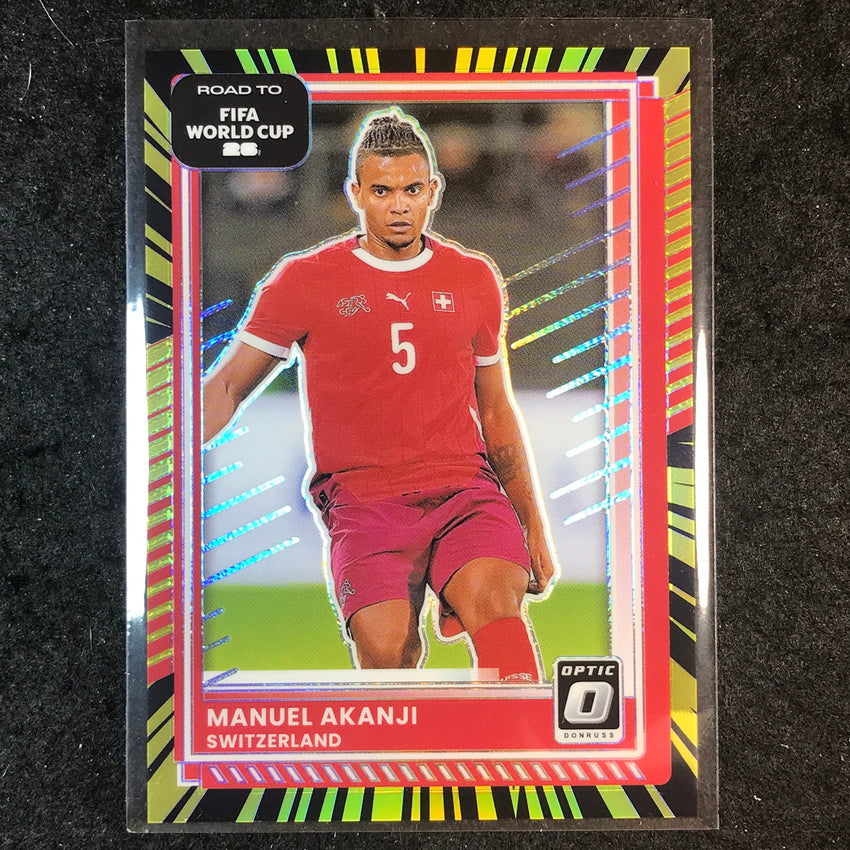 2025-26 Donruss Road to World Cup MANUEL AKANJI Optic Electricity 24/75 #176