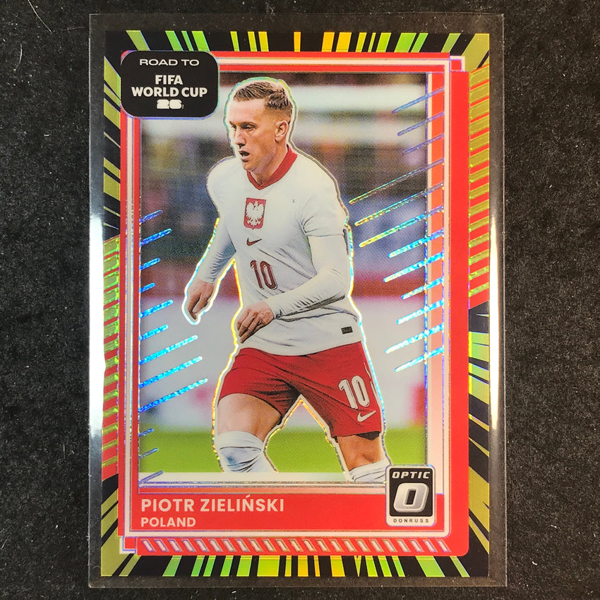 2025-26 Donruss Road to World Cup PIOTR ZIELINSKI Optic Electricity 11/75 #195