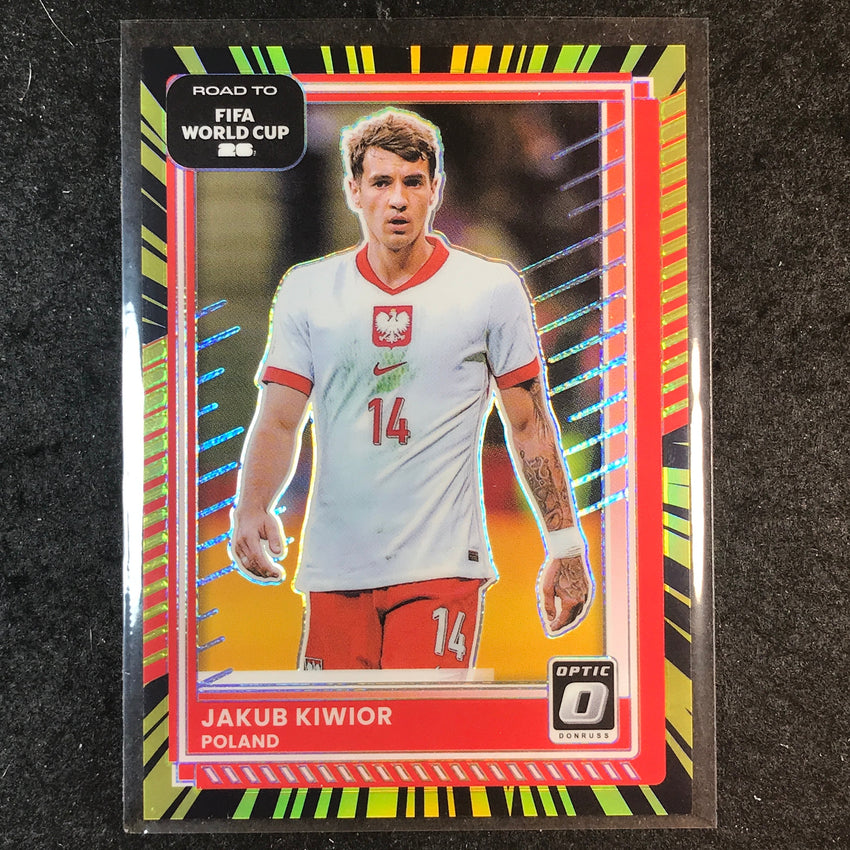 2025-26 Donruss Road to FIFA World Cup JAKUB KIWIOR Optic Electricity 65/75 #196