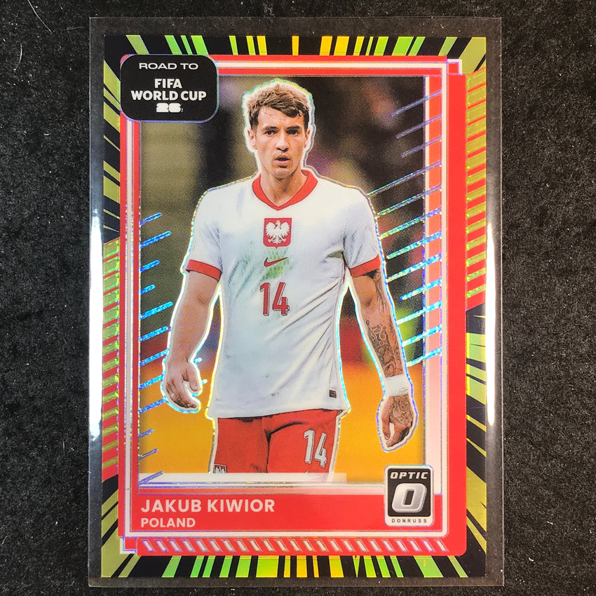 2025-26 Donruss Road to FIFA World Cup JAKUB KIWIOR Optic Electricity 66/75 #196