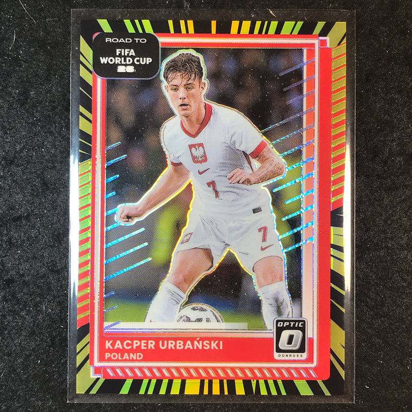 2025-26 Donruss Road to World Cup KACPER URBANSKI Optic Electricity 38/75 #198