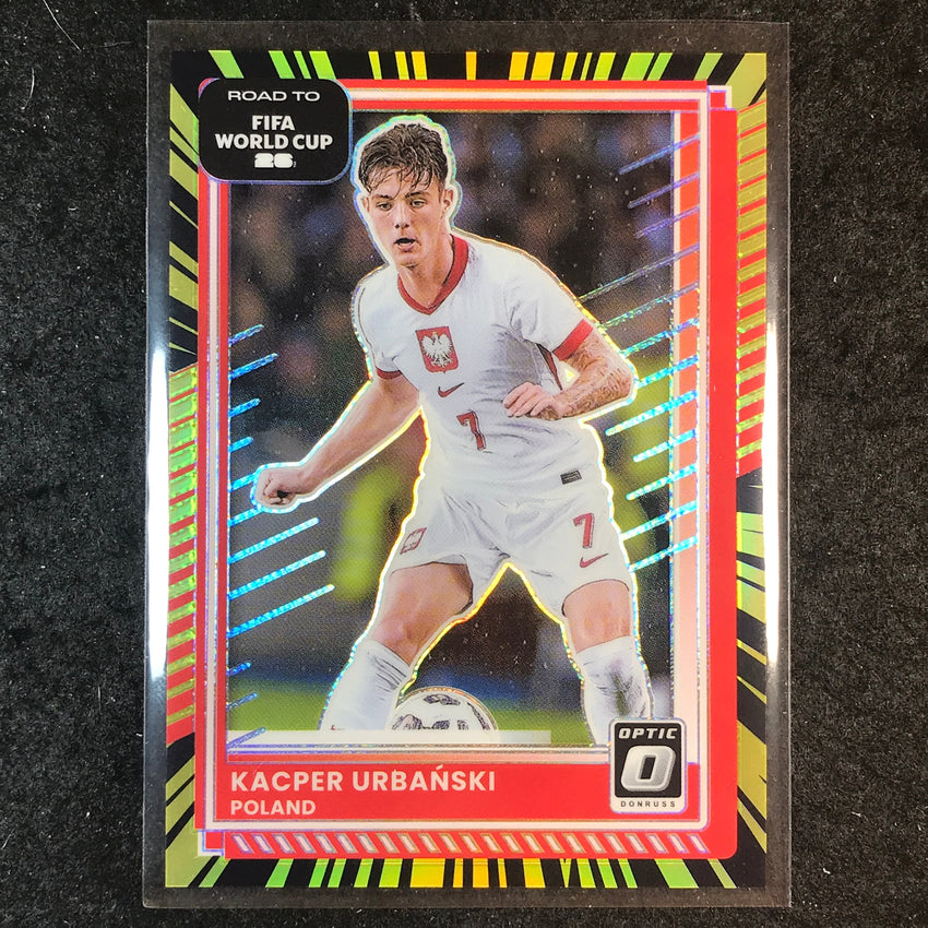 2025-26 Donruss Road to World Cup KACPER URBANSKI Optic Electricity 66/75 #198