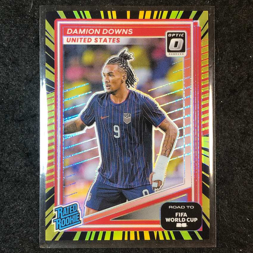 2025-26 Donruss Road to World Cup DAMION DOWNS Rookie Optic Electricity 44/75