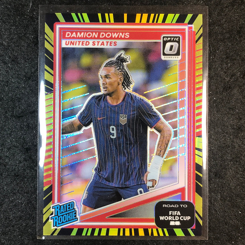 2025-26 Donruss Road to World Cup DAMION DOWNS Rookie Optic Electricity 59/75