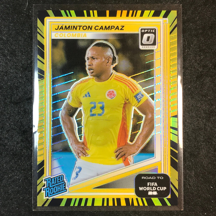 2025-26 Donruss Road to World Cup JAMINTON CAMPAZ Rookie Optic Electricity 14/75