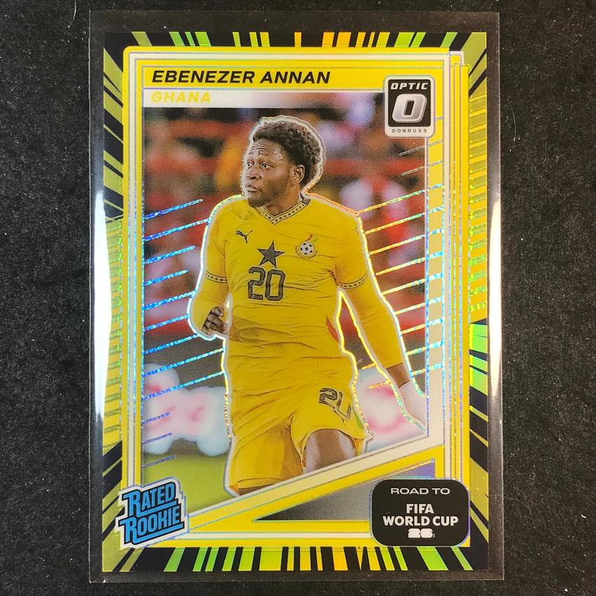 2025-26 Donruss Road to World Cup EBENEZER ANNAN Rookie Optic Electricity 21/75