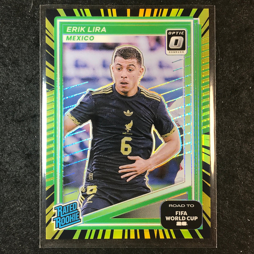 2025-26 Donruss Road to World Cup ERIK LIRA Rated Rookie Optic Electricity 58/75