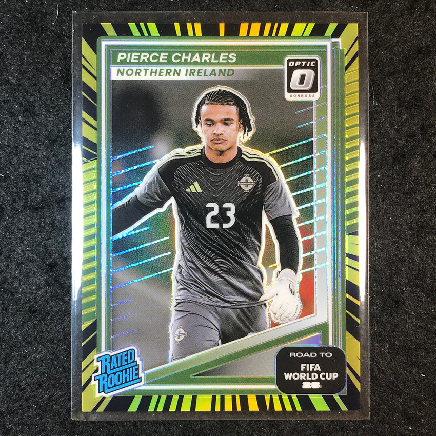 2025-26 Donruss Road to World Cup PIERCE CHARLES Rookie Optic Electricity 28/75