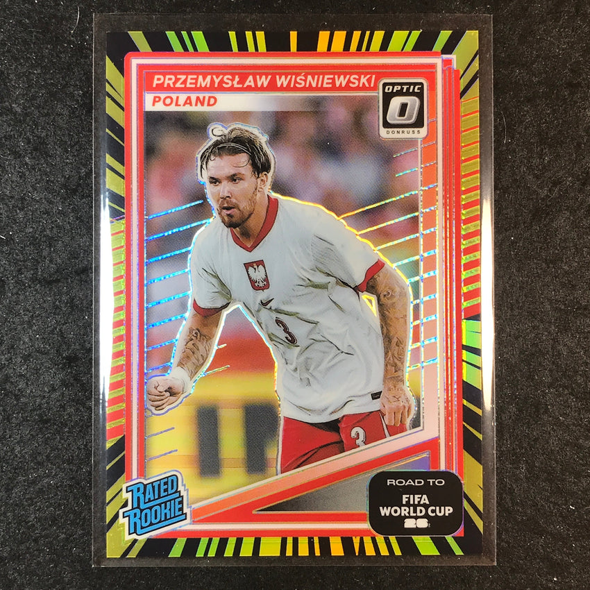 2025-26 Donruss Road to World Cup WISNIEWSKI Rookie Optic Electricity 65/75 #228