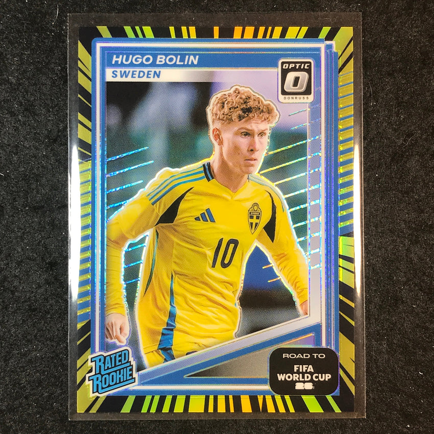 2025-26 Donruss Road to World Cup HUGO BOLIN Rated Rookie Optic Electricity 5/75