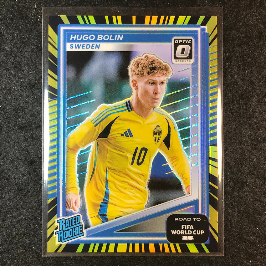 2025-26 Donruss Road to World Cup HUGO BOLIN Rookie Optic Electricity 15/75 #243