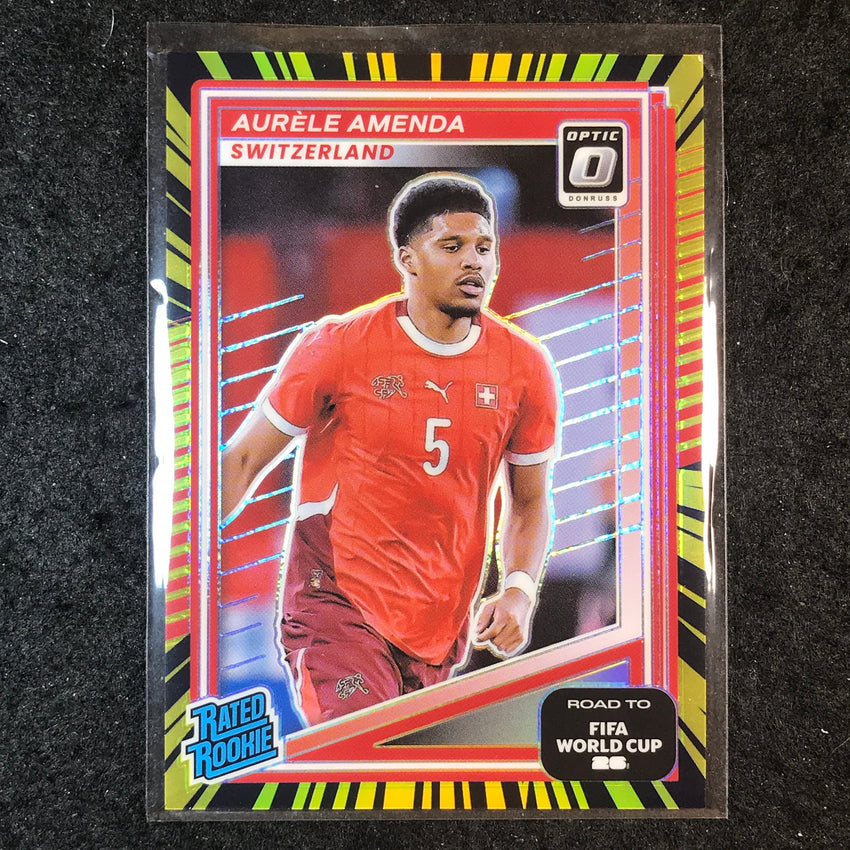 2025-26 Donruss Road to World Cup AURELE AMENDA Rookie Optic Electricity 16/75