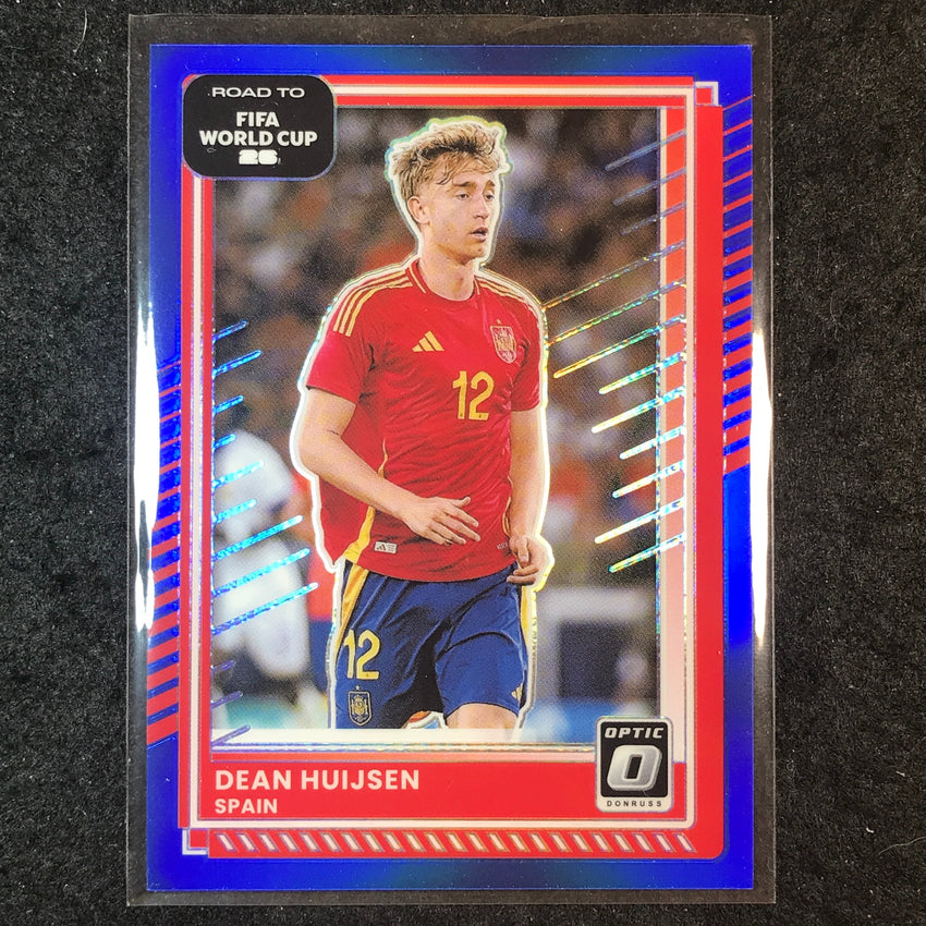 2025-26 Donruss Road to FIFA World Cup DEAN HUIJSEN Optic Blue 27/75 #9