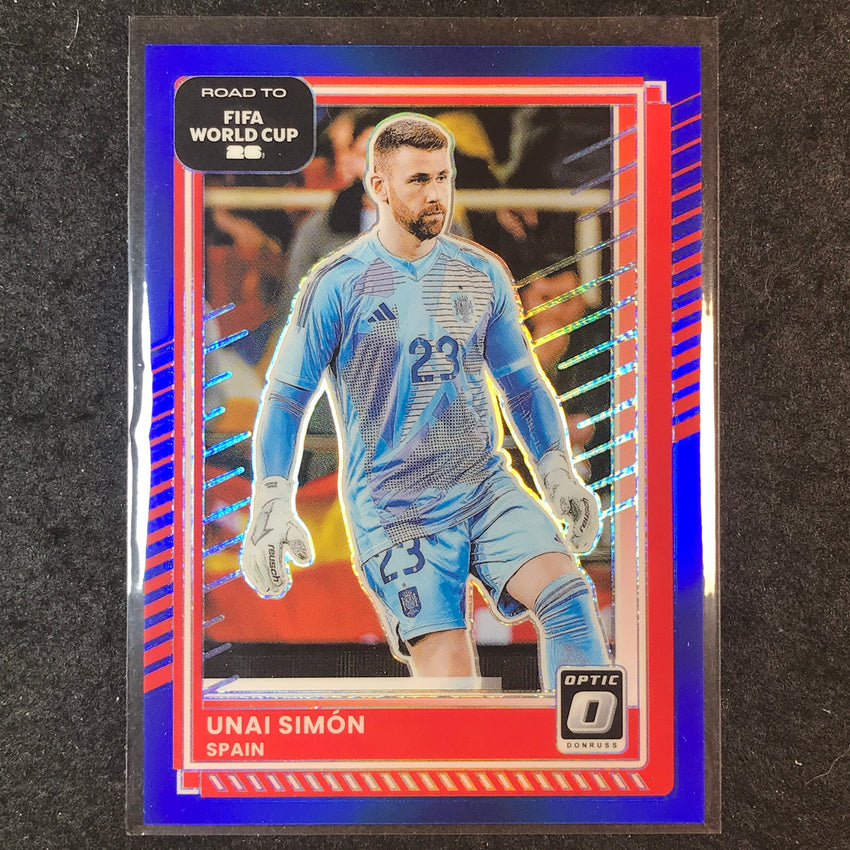 2025-26 Donruss Road to FIFA World Cup UNAI SIMON Optic Blue 60/75 #19