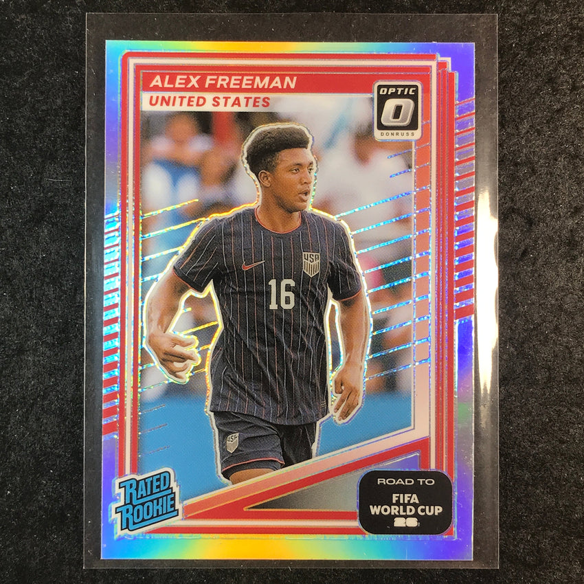 2025-26 Donruss Road to FIFA World Cup ALEX FREEMAN Rated Rookie Optic Holo #202