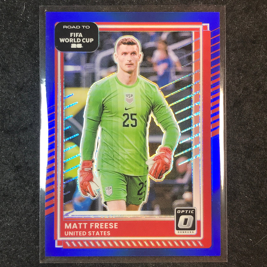 2025-26 Donruss Road to FIFA World Cup MATT FREESE Optic Blue 54/75 #28